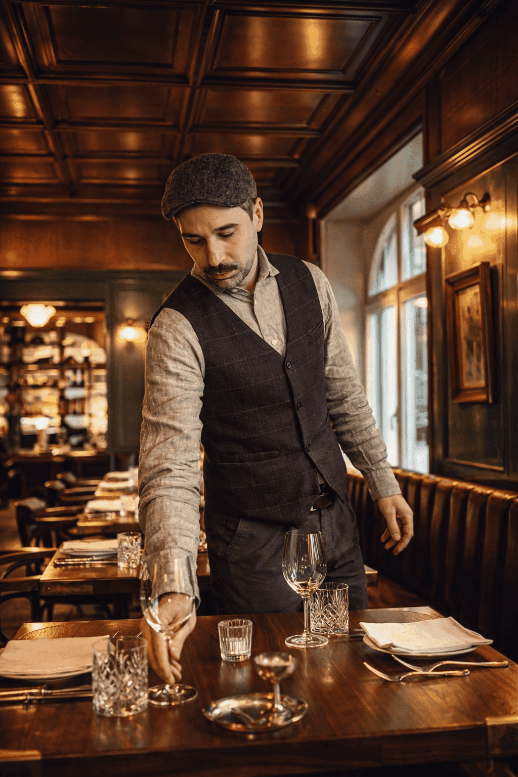 Servicemitarbeiter im Restaurant